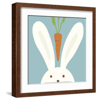 Peek-a-Boo I, Rabbit-Yuko Lau-Framed Art Print