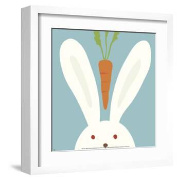 Peek-a-Boo I, Rabbit-Yuko Lau-Framed Art Print
