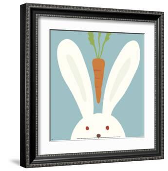 Peek-a-Boo I, Rabbit-Yuko Lau-Framed Art Print