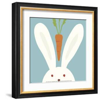 Peek-a-Boo I, Rabbit-Yuko Lau-Framed Art Print