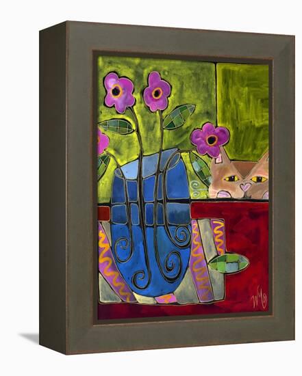 Peek a Boo Kitty Cat-Wyanne-Framed Premier Image Canvas