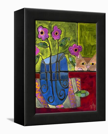 Peek a Boo Kitty Cat-Wyanne-Framed Premier Image Canvas