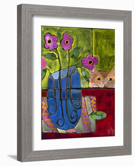 Peek a Boo Kitty Cat-Wyanne-Framed Giclee Print