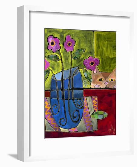 Peek a Boo Kitty Cat-Wyanne-Framed Giclee Print