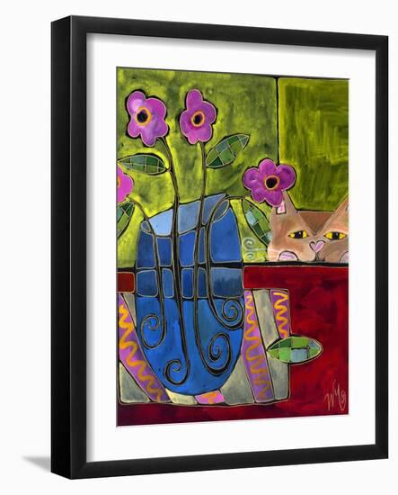 Peek a Boo Kitty Cat-Wyanne-Framed Giclee Print