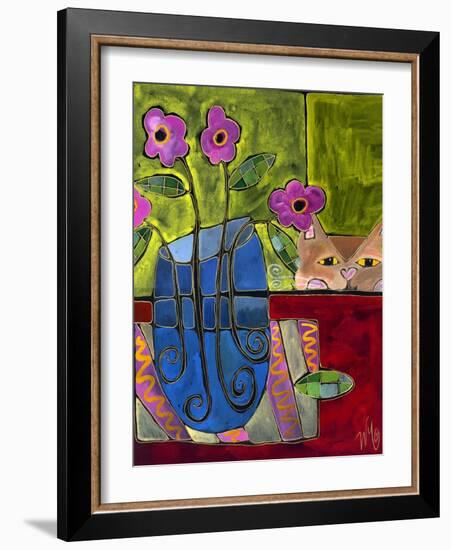 Peek a Boo Kitty Cat-Wyanne-Framed Giclee Print