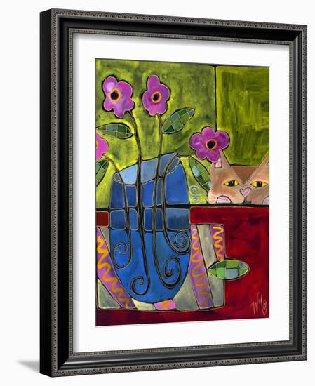 Peek a Boo Kitty Cat-Wyanne-Framed Giclee Print