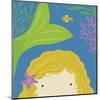 Peek-a-Boo Mermaid-Yuko Lau-Mounted Art Print