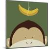 Peek-a-Boo Monkey-Yuko Lau-Mounted Art Print