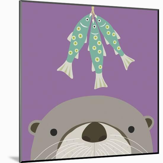 Peek-a-Boo Otter-Yuko Lau-Mounted Art Print