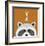 Peek-a-Boo Raccoon-Yuko Lau-Framed Art Print