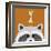 Peek-a-Boo Raccoon-Yuko Lau-Framed Art Print