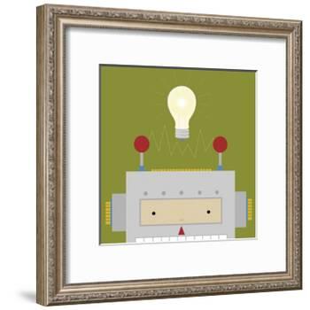 Peek-a-Boo Robot-Yuko Lau-Framed Art Print
