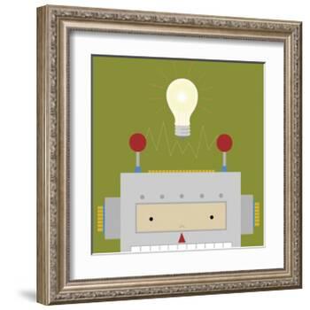 Peek-a-Boo Robot-Yuko Lau-Framed Art Print