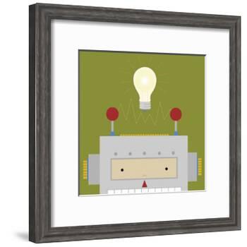 Peek-a-Boo Robot-Yuko Lau-Framed Art Print