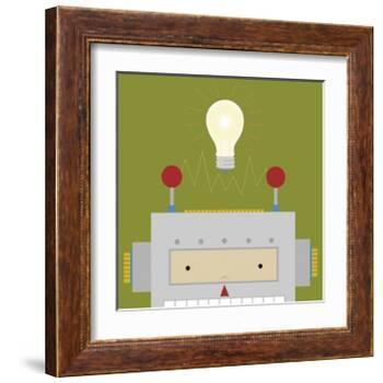 Peek-a-Boo Robot-Yuko Lau-Framed Art Print