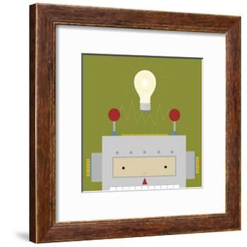 Peek-a-Boo Robot-Yuko Lau-Framed Art Print