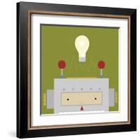 Peek-a-Boo Robot-Yuko Lau-Framed Art Print