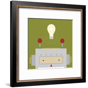 Peek-a-Boo Robot-Yuko Lau-Framed Art Print