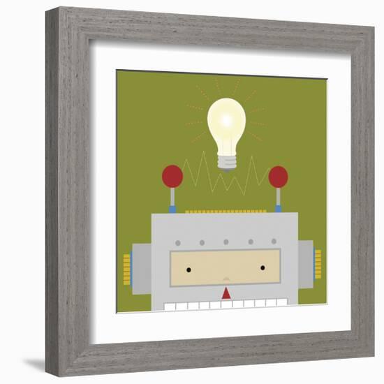 Peek-a-Boo Robot-Yuko Lau-Framed Art Print