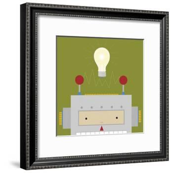 Peek-a-Boo Robot-Yuko Lau-Framed Art Print