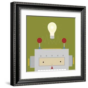 Peek-a-Boo Robot-Yuko Lau-Framed Art Print
