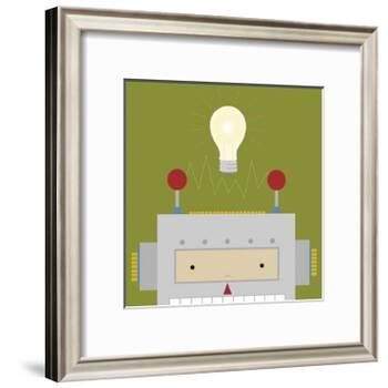 Peek-a-Boo Robot-Yuko Lau-Framed Art Print