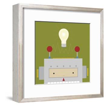 Peek-a-Boo Robot-Yuko Lau-Framed Art Print