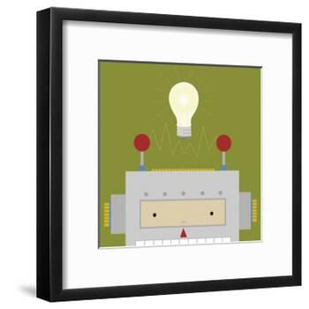Peek-a-Boo Robot-Yuko Lau-Framed Art Print