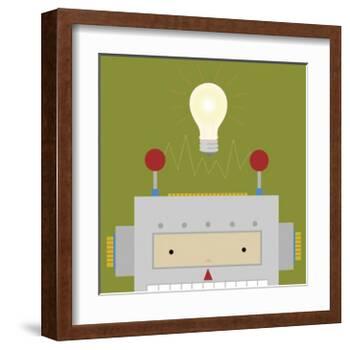 Peek-a-Boo Robot-Yuko Lau-Framed Art Print