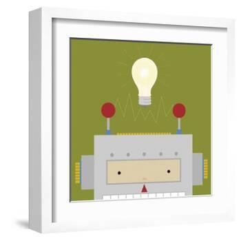 Peek-a-Boo Robot-Yuko Lau-Framed Art Print