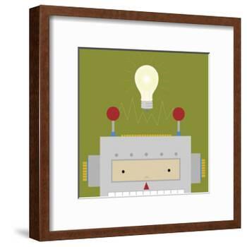 Peek-a-Boo Robot-Yuko Lau-Framed Art Print