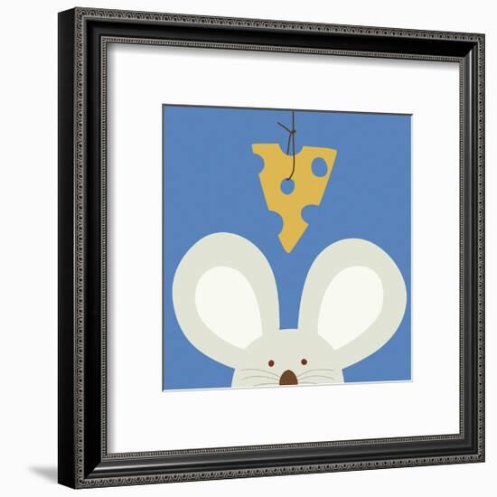 Peek-a-boo V - Mouse-Yuko Lau-Framed Art Print