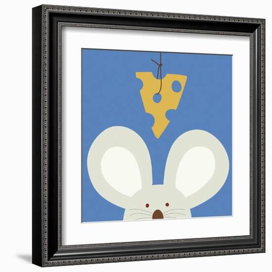 Peek-a-boo V - Mouse-Yuko Lau-Framed Art Print