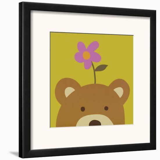 Peek-a-Boo VI, Bear-Yuko Lau-Framed Art Print