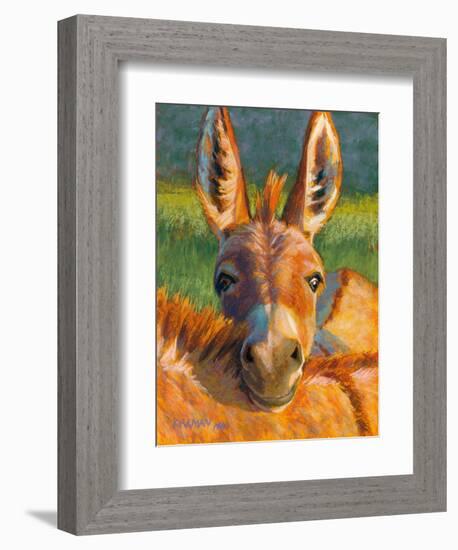 Peek-a-Burro-Rita Kirkman-Framed Art Print