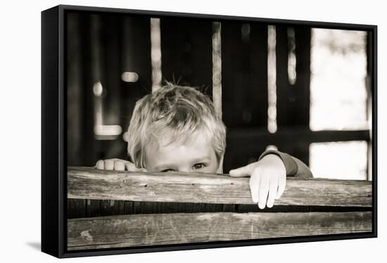 Peekaboo-Chris Moyer-Framed Stretched Canvas