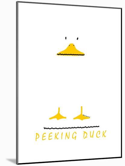 Peeking Duck-Leo Posillico-Mounted Art Print