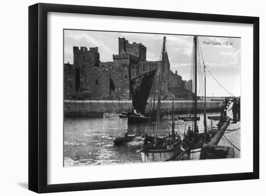 Peel Castle, Isle of Man, 20th Century-null-Framed Giclee Print