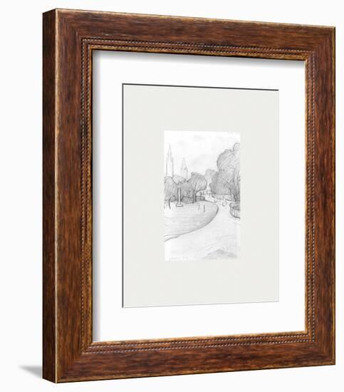 Peel Park Sketch, 1919-Laurence Stephen Lowry-Framed Premium Giclee Print