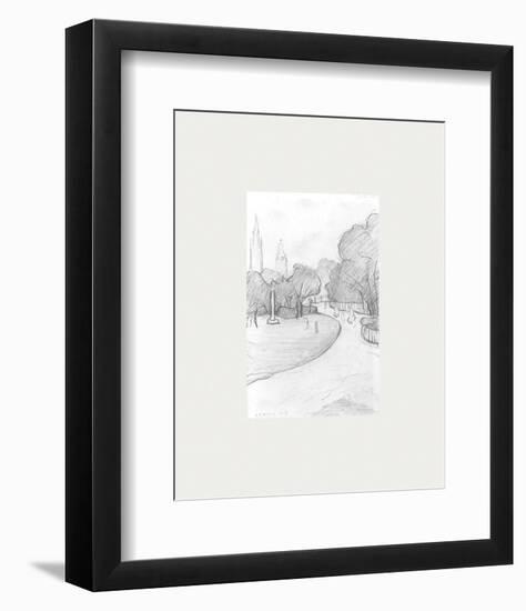 Peel Park Sketch, 1919-Laurence Stephen Lowry-Framed Premium Giclee Print