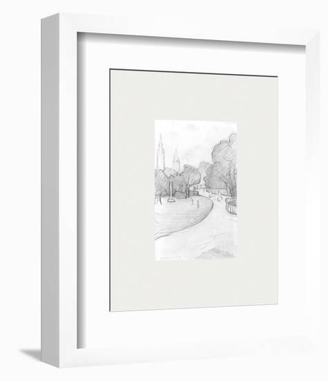 Peel Park Sketch, 1919-Laurence Stephen Lowry-Framed Premium Giclee Print