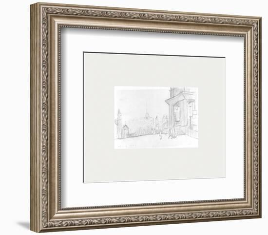 Peel Park Sketch I, 1920-Laurence Stephen Lowry-Framed Premium Giclee Print