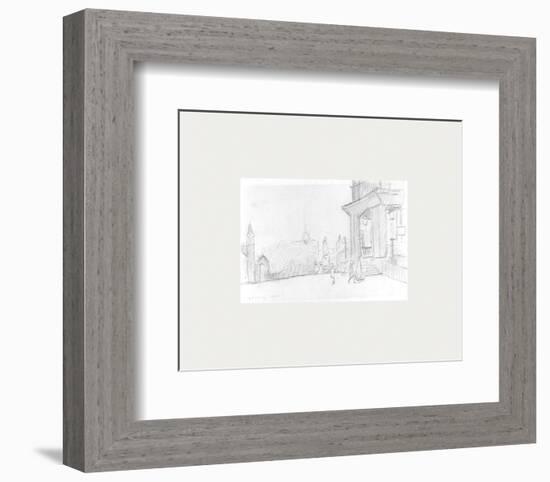 Peel Park Sketch I, 1920-Laurence Stephen Lowry-Framed Premium Giclee Print