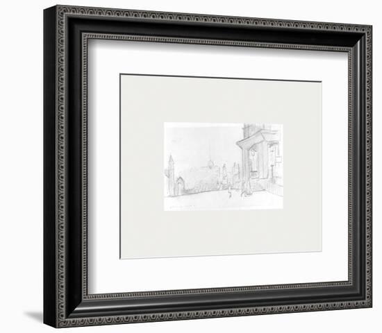 Peel Park Sketch I, 1920-Laurence Stephen Lowry-Framed Premium Giclee Print