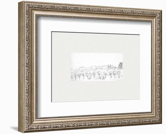 Peel Park Sketch II, 1920-Laurence Stephen Lowry-Framed Premium Giclee Print