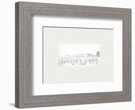 Peel Park Sketch II, 1920-Laurence Stephen Lowry-Framed Premium Giclee Print