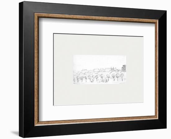 Peel Park Sketch II, 1920-Laurence Stephen Lowry-Framed Premium Giclee Print