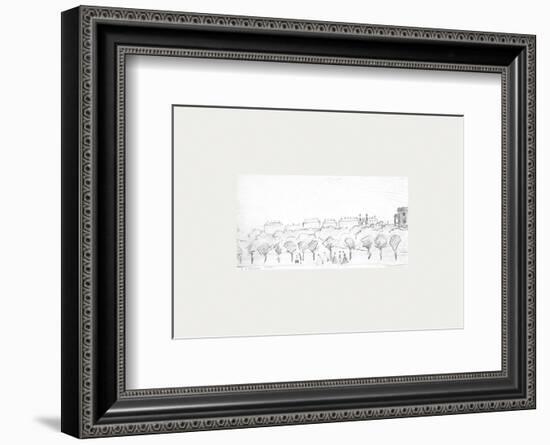 Peel Park Sketch II, 1920-Laurence Stephen Lowry-Framed Premium Giclee Print