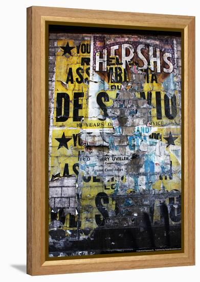 Peeling Hersh's Wine Ad-null-Framed Stretched Canvas